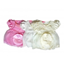 3 PC Special Occasion Dress in Pink, white & cream -- £4.50 per item - 6 pack